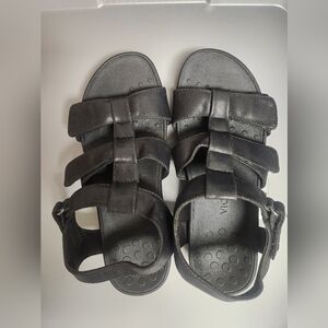 Vionic Black Wedge Women's Sandals